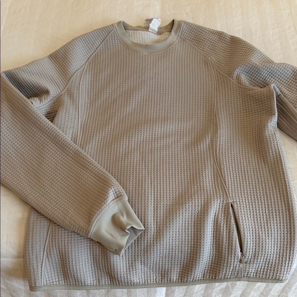 lululemon athletica women’s Taupe Crewneck Sweater
